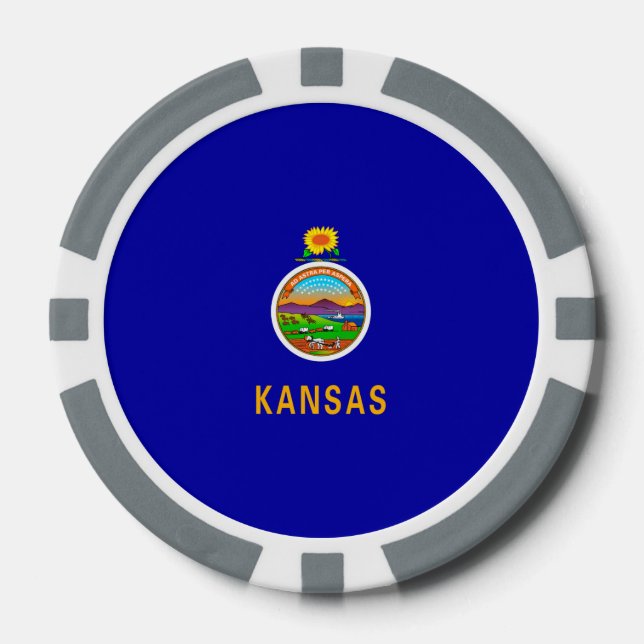 Kansas State Flag Pokerchips (Vorderseite)