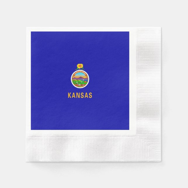 Kansas State Flag Serviette (Vorderseite)