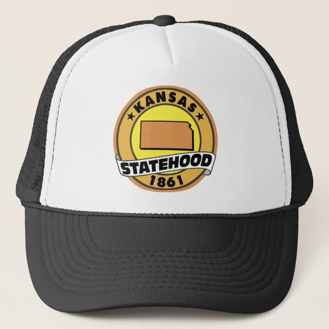 Kansas Statehood Truckerkappe (Vorderseite)