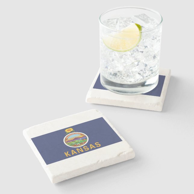 Kansas Steinuntersetzer (Seitenansicht)