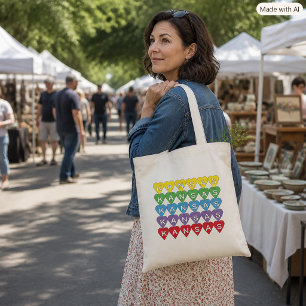 Kansas Stolz Buntes State Pride Herz Design Tragetasche