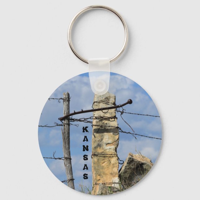 Kansas Stone Post Key-Kette Schlüsselanhänger (Vorderseite)