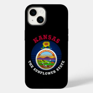 KANSAS SUNFLOWER STAAT FLAG Case-Mate iPhone 14 HÜLLE