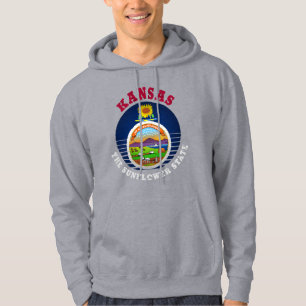 KANSAS SUNFLOWER STAAT FLAG HOODIE