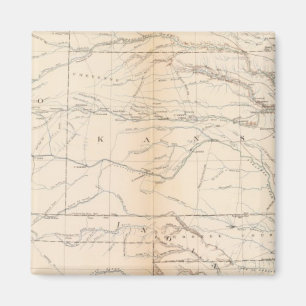 Kansas, Texas, Indisches Territorium Magnet