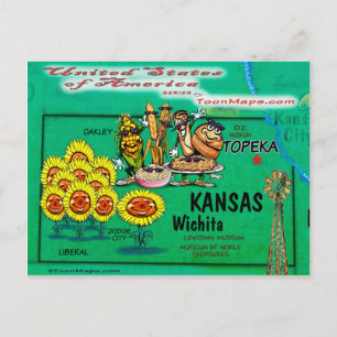 Kansas USA Card Postkarte