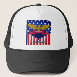 Kansas USA Flag Truckerkappe