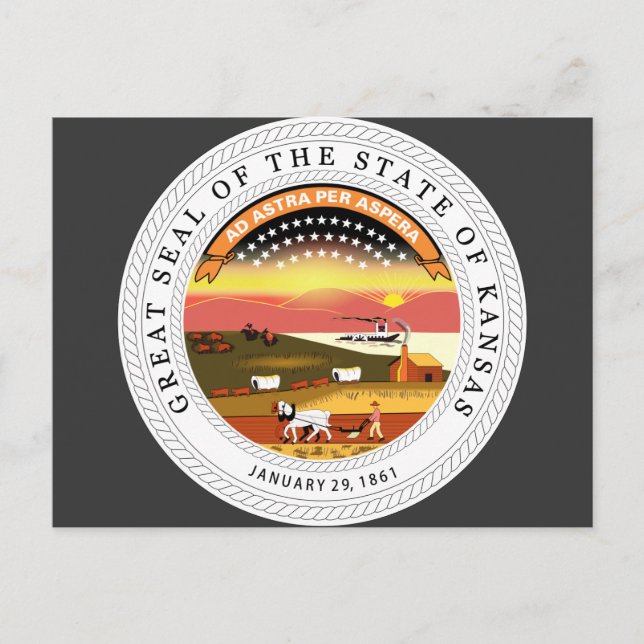 Kansas, USA Postkarte (Vorderseite)