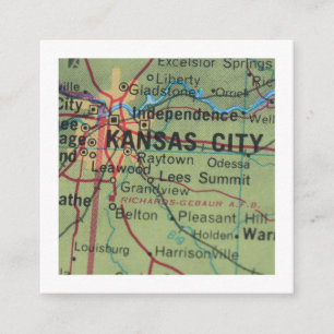 kansas ville Nous avons déménagé Nouvelle carte d'