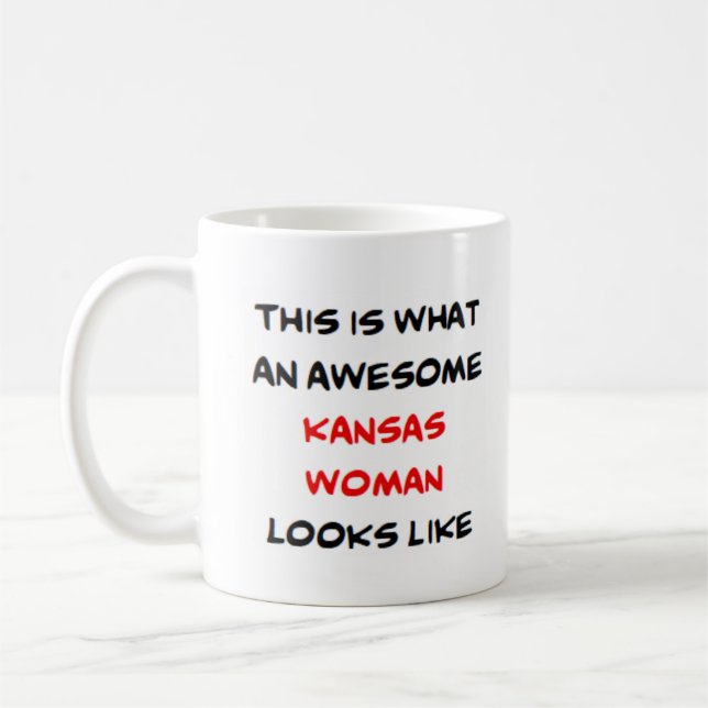 kansas woman awesome kaffeetasse (Links)