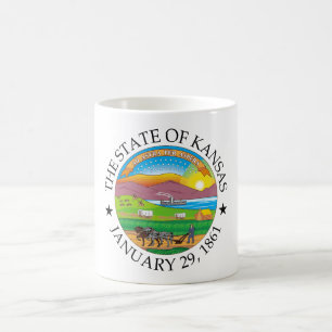 Kansas-Zeichen Kaffeetasse