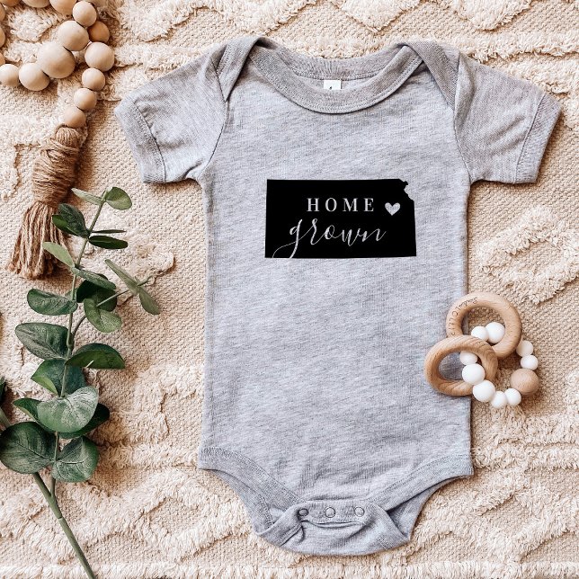 Kansas Zuhause Grown Staat T-Shirt Baby Strampler (Von Creator hochgeladen)