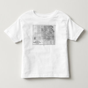 KansasPanoramic MapKansas Kleinkind T-shirt