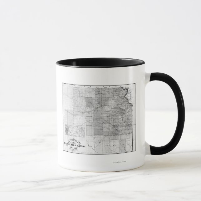 KansasPanoramic MapKansas Tasse (Rechts)