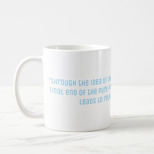 Kant 2 Philosophie-Zitat Kaffeetasse (Links)