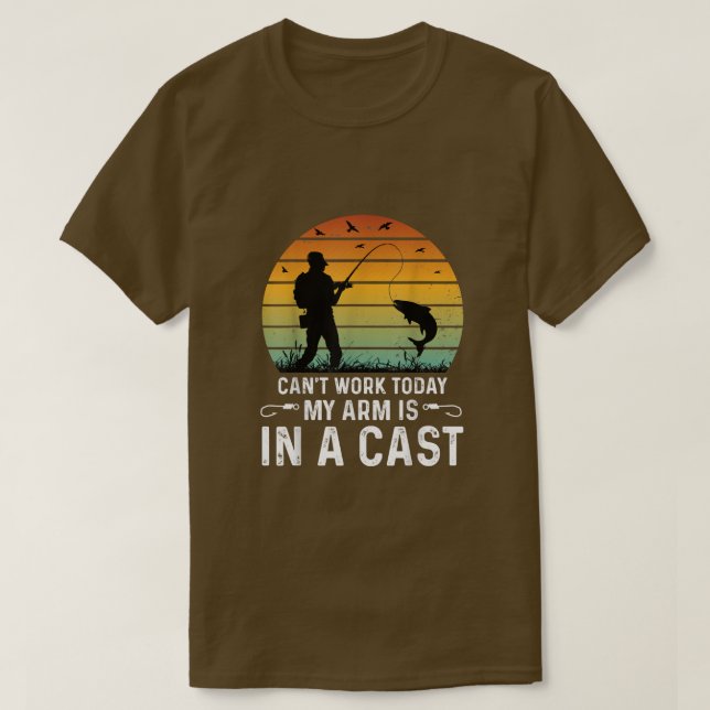 Kant Arbeit heute mein Arm ist in einem gegossenen T-Shirt (Design vorne)