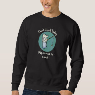 Kant Arbeit heute mein Arm ist in einem gekochten Sweatshirt