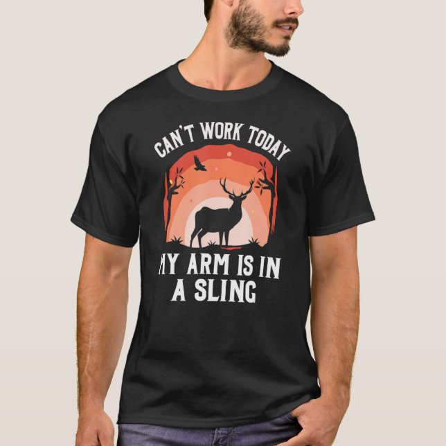 Kant Arbeit heute mein Arm ist in einem Schlitten  T-Shirt (Vorderseite)