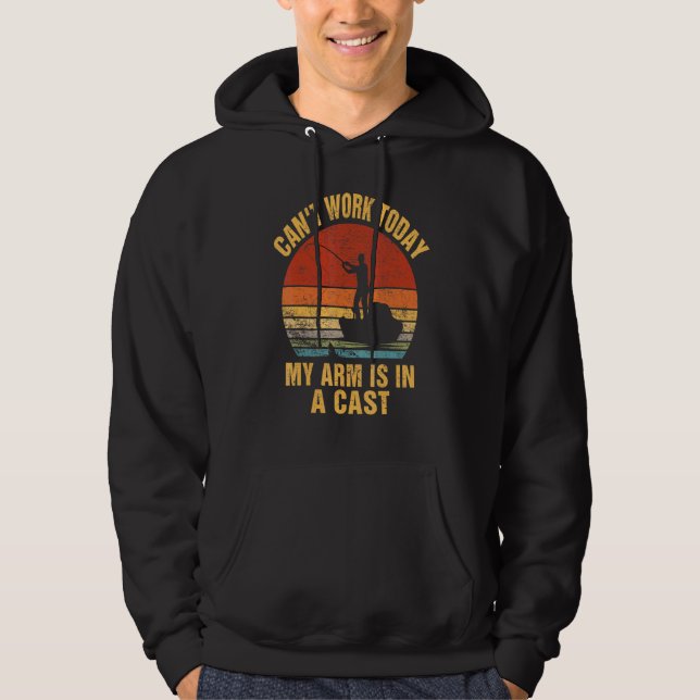 Kant Arbeit heute mein Arm ist in einem T-Shirt ge Hoodie (Vorderseite)