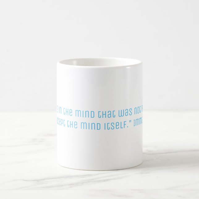 Kant Philosophie-Zitat Kaffeetasse (Mittel)