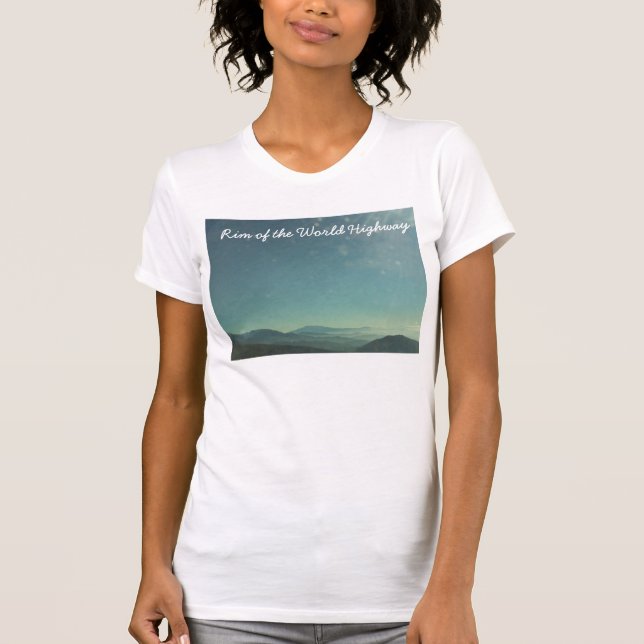 Kante der Weltlandstraße T-Shirt (Vorderseite)