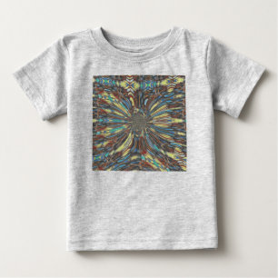 Kantige afrikanische urbane Pop-Art abstrakte opti Baby T-shirt