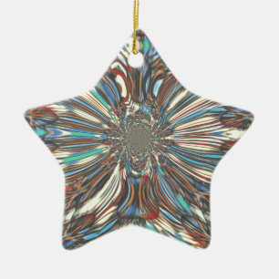 Kantige afrikanische urbane Pop-Art abstrakte opti Keramik Ornament