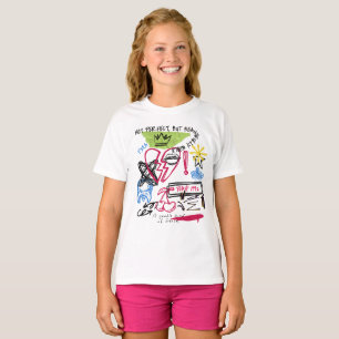 Kantige Graffiti-Kritzel-Herz & urbane Skizzen-Col T-Shirt