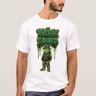Kantige Graffiti-Pickle-Squad-Hip-Hop-Grafik T-Shirt