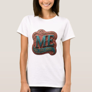 Kantiges Gold ABSTRACT ART Fashion-Print T-Shirt