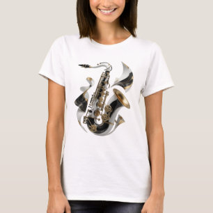Kantiges Gold ABSTRACT ART Grafikdesign T-Shirt