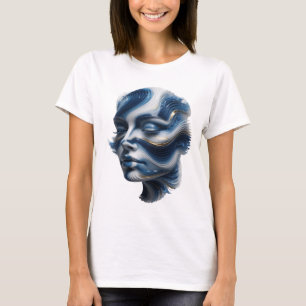 Kantiges Gold ABSTRACT ART Kunstposter T-Shirt