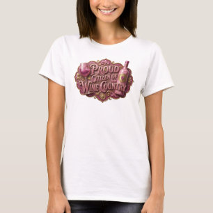 Kantiges Gold STOLZER BÜRGER DES WEINLANDES T-Shirt