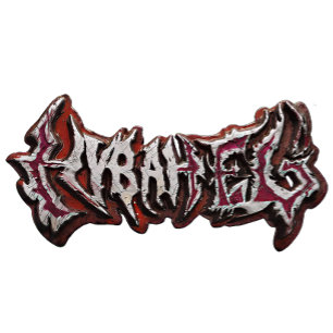 Kantiges Heavy-Metal-Graffiti-Logo 3D Metallische T-Shirt