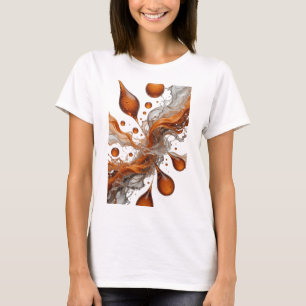 Kantiges Orange ABSTRACTE KUNST Maßgeschneidertes  T-Shirt