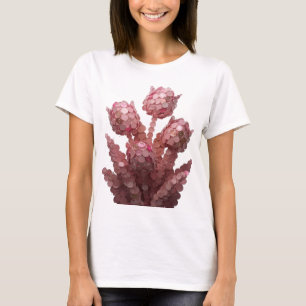 Kantiges Rosa ABSTRACTE KUNST Moderne Gestaltung T-Shirt