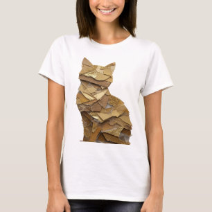 Kantiges Silber ABSTRACT ART Statement Design T-Shirt