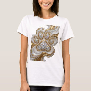 Kantiges Silber ABSTRACTE KUNST Abstrakte Gestaltu T-Shirt