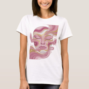 Kantiges Silber ABSTRACTE KUNST Abstrakte Gestaltu T-Shirt