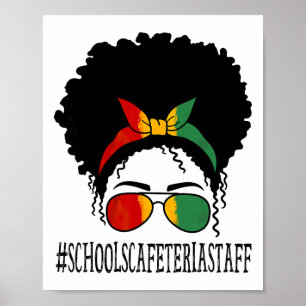 Kantine des Schulpersonals Frauen Unordentlicher D Poster