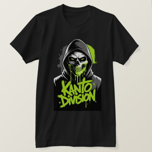 Kanto Division Totenkopf-Grafik  T-Shirt (Design vorne)