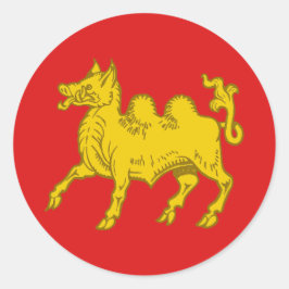 Kanton Attilium Populace Abzeichen Runder Aufkleber