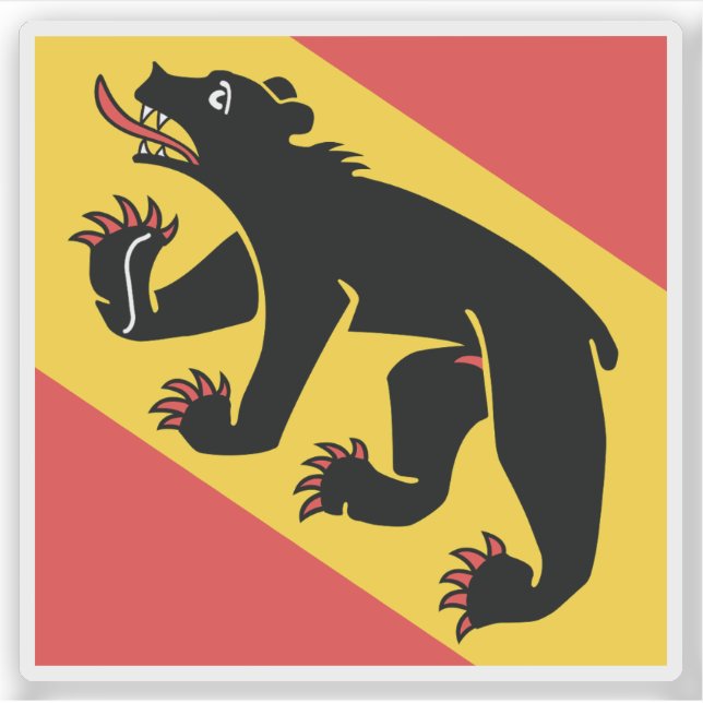 Kanton Bern, Schweiz Aufkleber (Vorderseite)