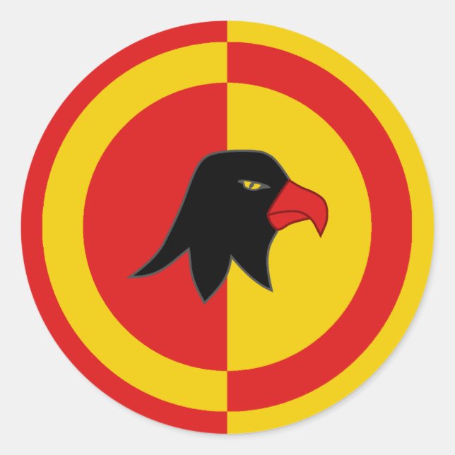 Kanton Falconcree Populace Abzeichen Runder Aufkleber (Vorderseite)
