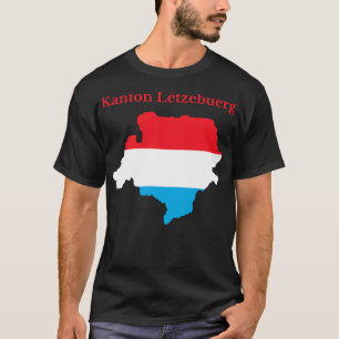 Kanton Luxemburg Karte T-Shirt