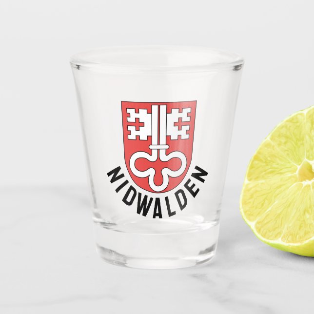Kanton Nidwalden Schnapsglas (Vorderseite)