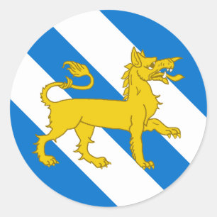 Kanton Northpass Populace Abzeichen Runder Aufkleber