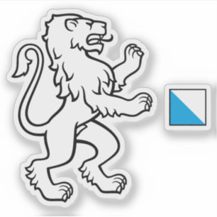 Kanton Zürich (Zürich) Logo, Schweiz Aufkleber