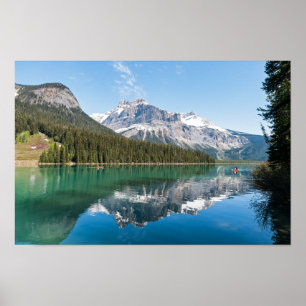Kanu am berühmten Emerald Lake - Yoho NP, Kanada Poster