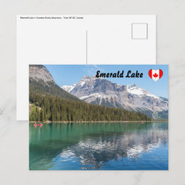Kanu am berühmten Emerald Lake - Yoho NP, Kanada Postkarte